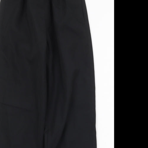 RAM Womens Black Polyester Trousers Size XS Regular Drawstring