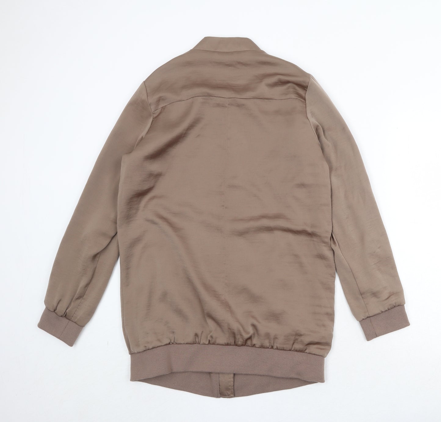New Look Womens Brown Bomber Jacket Jacket Size 12 Zip