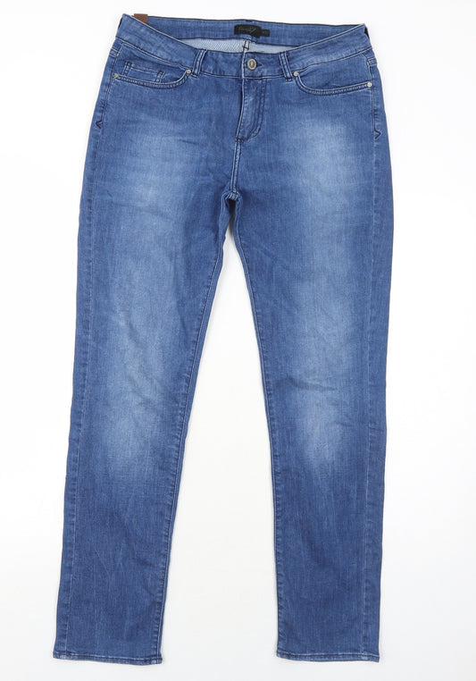 Seven7 Mens Blue Cotton Skinny Jeans Size 31 in Regular Zip