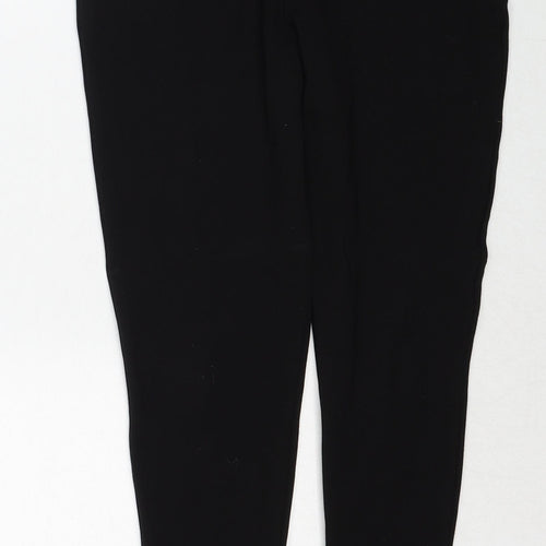 Marks and Spencer Girls Black Viscose Jegging Trousers Size 12-13 Years Regular Zip