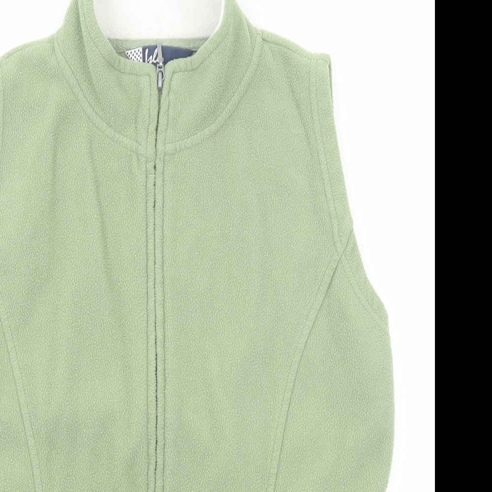 EWM Womens Green Gilet Jacket Size 10 Zip - Size 10-12
