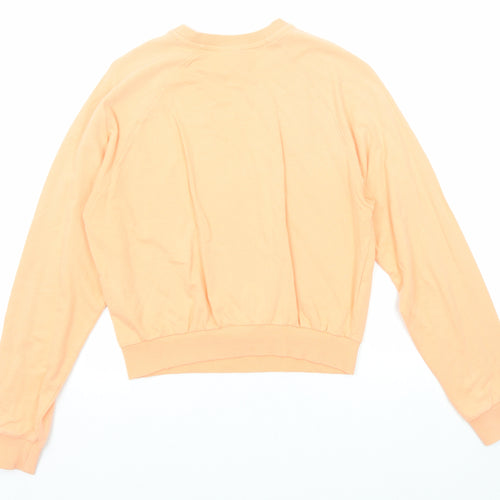 Divided by H&M Womens Orange Cotton Pullover Sweatshirt Size S Pullover - Totally