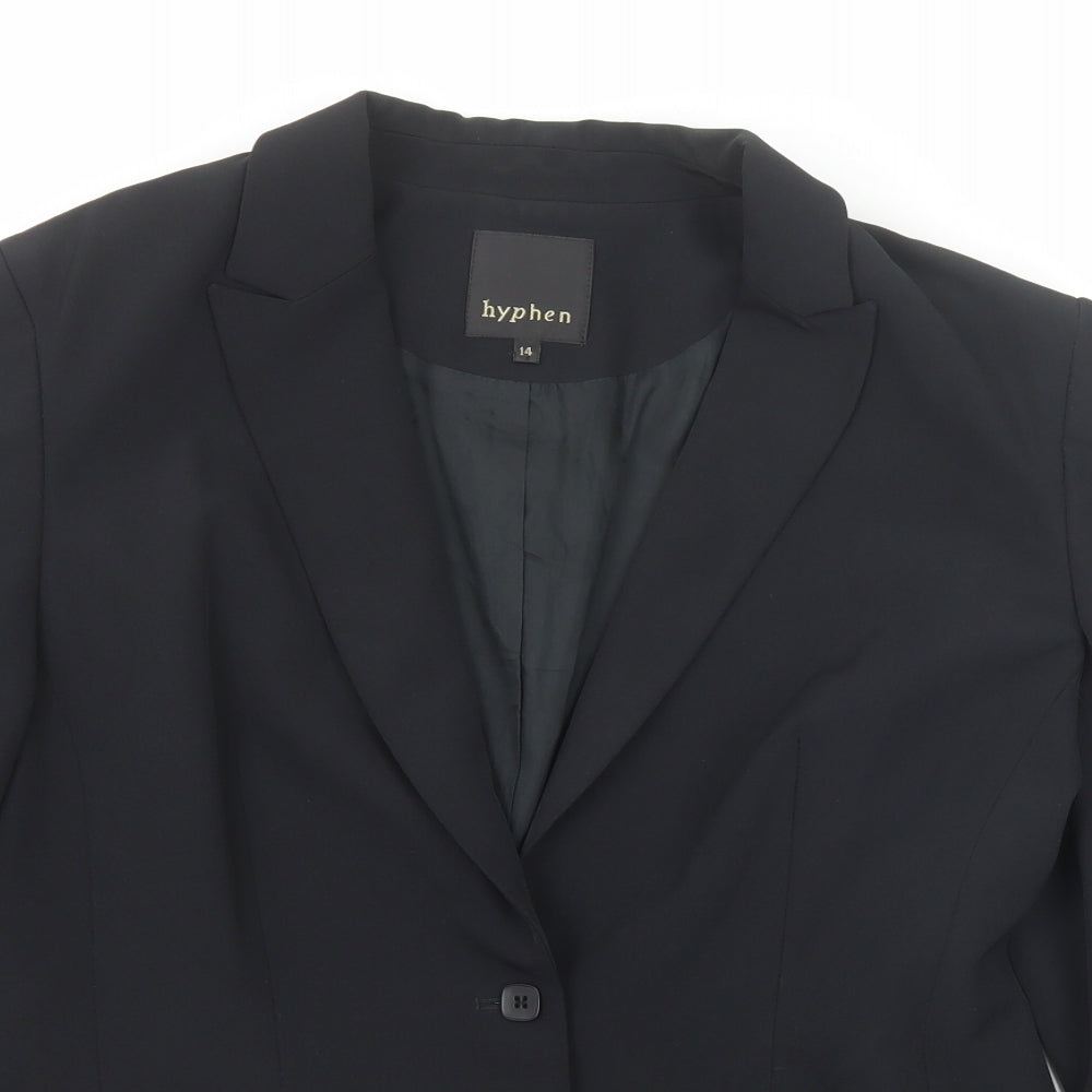 Debenhams Womens Black Polyester Jacket Suit Jacket Size 14