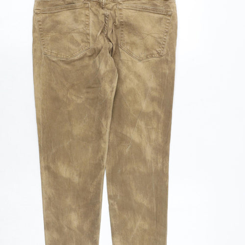 Ralph Lauren Womens Brown Cotton Skinny Jeans Size 26 in Regular Zip