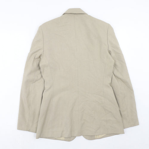 NEXT Womens Beige Polyester Jacket Suit Jacket Size 10