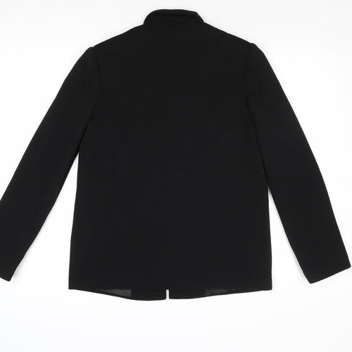 New Look Womens Black Jacket Blazer Size 10 Button
