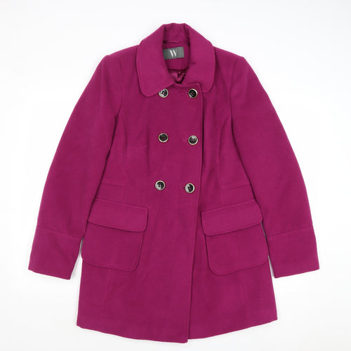 BHS Womens Purple Jacket Size 12 Button