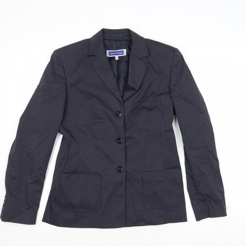 Austin Reed Womens Blue Striped Cotton Jacket Suit Jacket Size 10