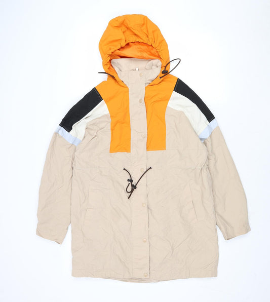 Divided by H&M Mens Multicoloured Windbreaker Jacket Size S Zip - Colourblock