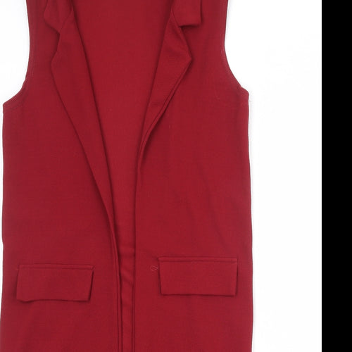 Quiz Womens Red Jacket Blazer Size 8