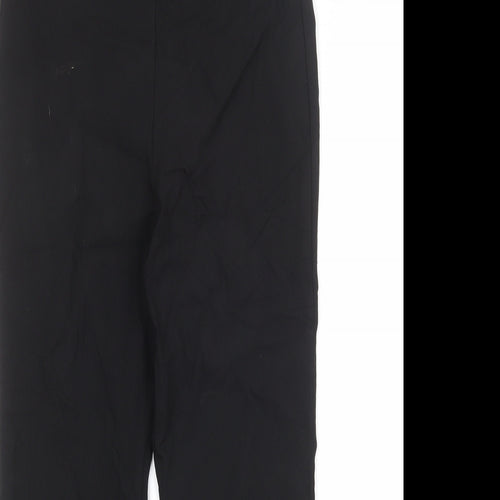 M&Co Womens Black Viscose Trousers Size 12 Regular