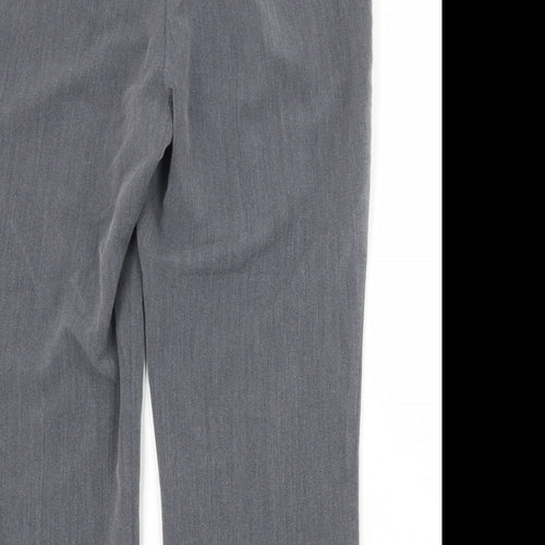 Bonmarché Womens Grey Polyester Trousers Size 12 Regular