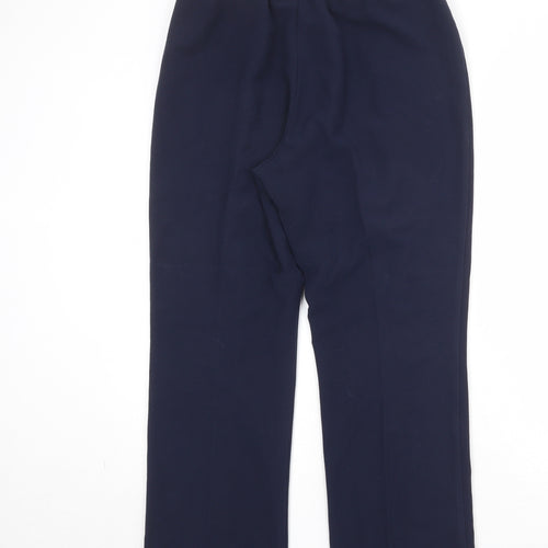 Bonmarché Womens Blue Polyester Trousers Size 12 Regular