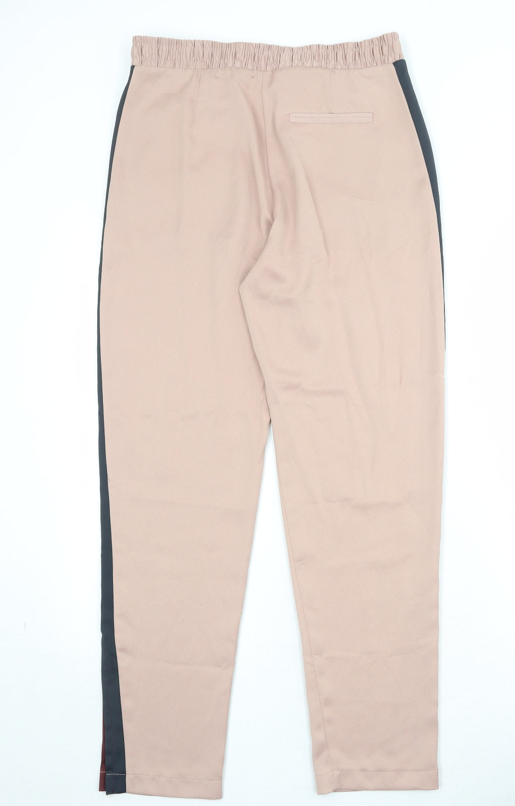 Topshop Womens Pink Polyester Trousers Size 10 Regular Zip