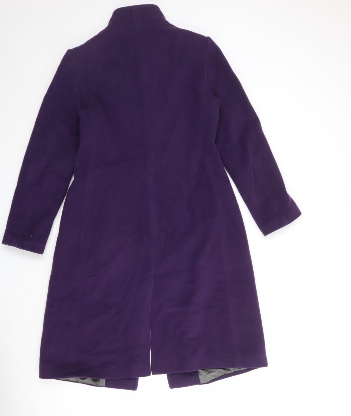 Austin Reed Womens Purple Overcoat Coat Size 10 Button