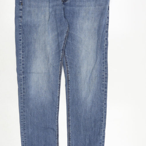 ASOS Mens Blue Cotton Skinny Jeans Size 34 in Regular Zip