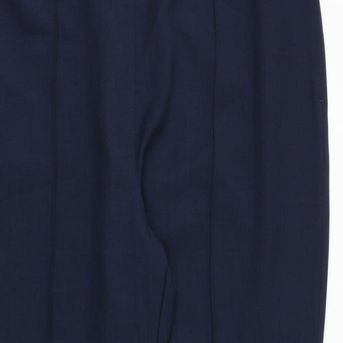 Marks and Spencer Womens Blue Polyester Trousers Size 20 Regular