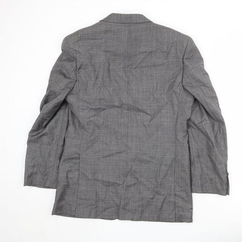 Austin Reed Mens Grey Wool Jacket Suit Jacket Size 40 Regular