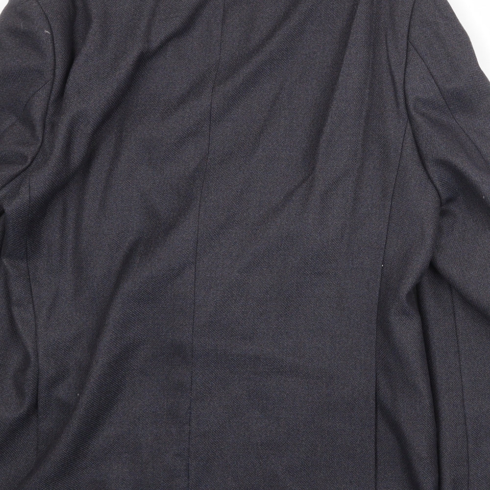 West Brook Mens Grey Polyacrylate Fibre Jacket Suit Jacket Size 42 Regular