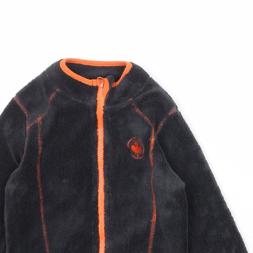 Lupilu Boys Black Basic Jacket Jacket Size 6-7 Years Zip - Contrast Stitching
