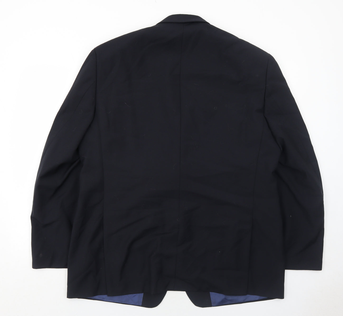 Atelier Torino Mens Black Polyester Jacket Suit Jacket Size 46 Regular