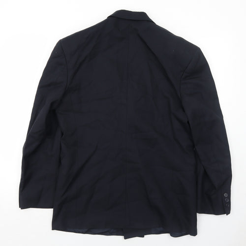 Gianni Baldo Mens Blue Wool Jacket Suit Jacket Size 40 Regular