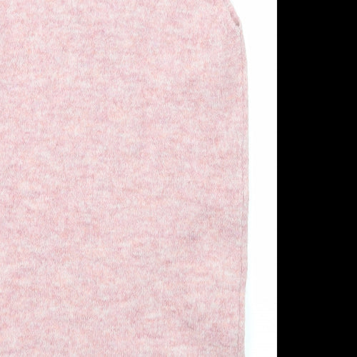H&M Girls Pink V-Neck Polyester Pullover Jumper Size 4-5 Years Pullover