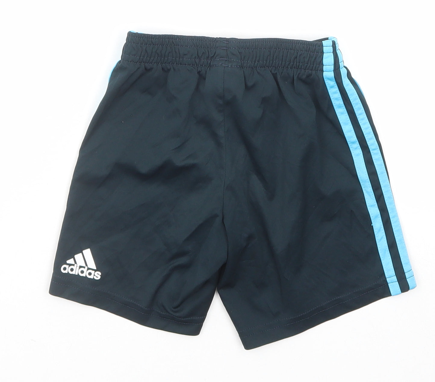 adidas Boys Blue Polyester Sweat Shorts Size 4-5 Years Regular - Chelsea Football Club