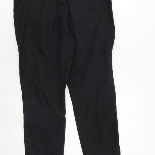 Uniqlo Womens Black Polyester Trousers Size 32 in Regular