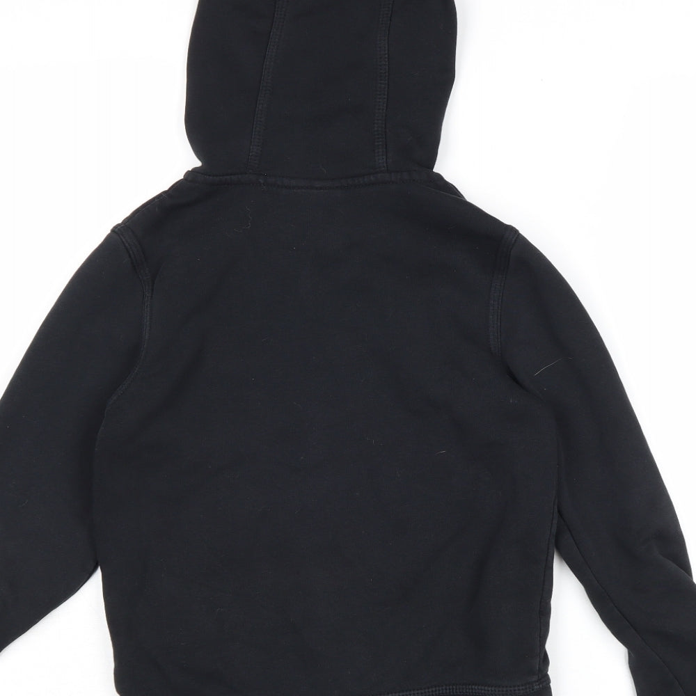 Nike Boys Black Polyester Full Zip Hoodie Size XS Zip
