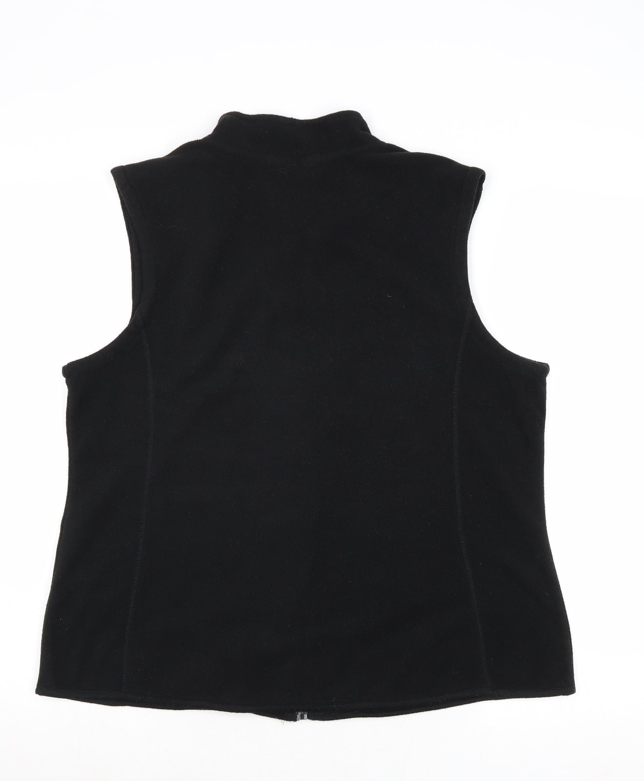 Original Essentials Womens Black Gilet Jacket Size M Zip