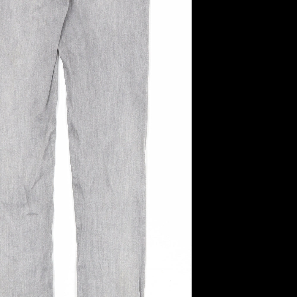 ORSAY Womens Grey Cotton Straight Jeans Size 24 in Regular Zip