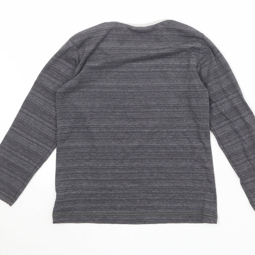 NEXT Boys Grey Cotton Basic T-Shirt Size 5-6 Years Round Neck Pullover - Car