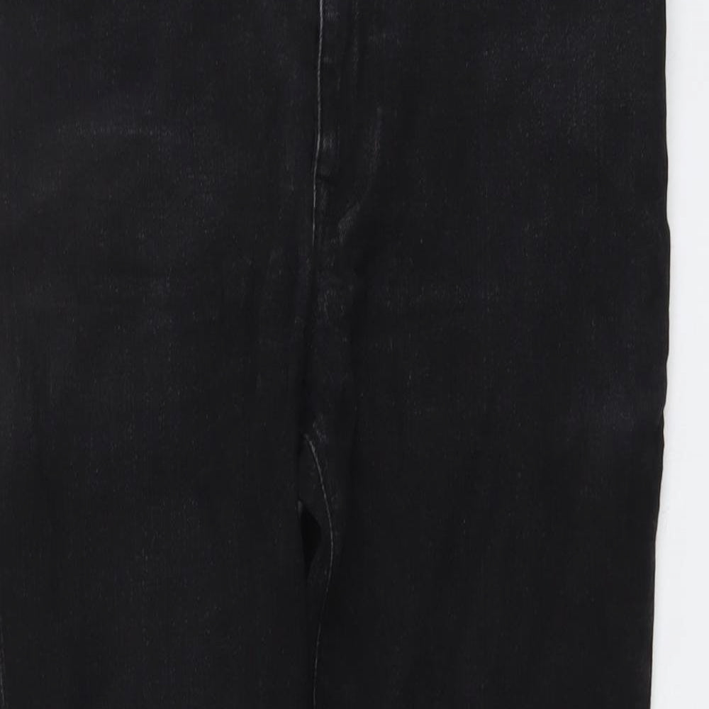 ASOS Mens Black Cotton Skinny Jeans Size 32 in L32 in Regular Button
