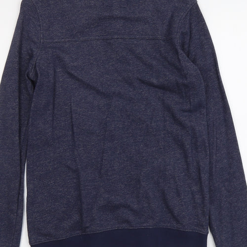 NEXT Womens Blue Cotton Full Zip Sweatshirt Size 8 Zip