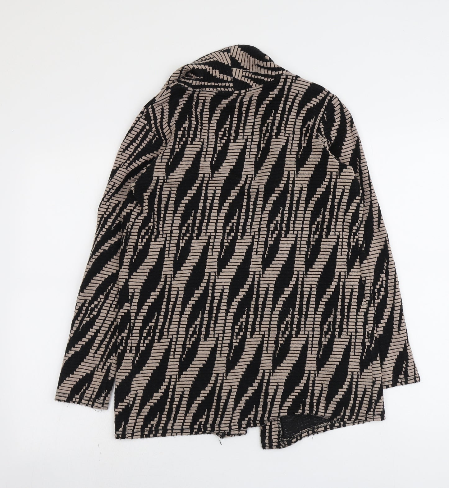 River Island Womens Black Geometric Kimono Jacket Size 8