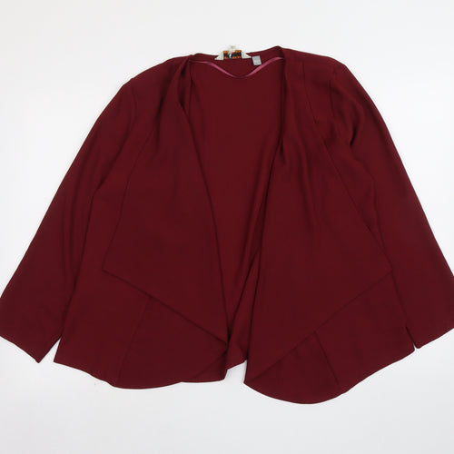 Billie & Blossom Womens Red Jacket Blazer Size 14