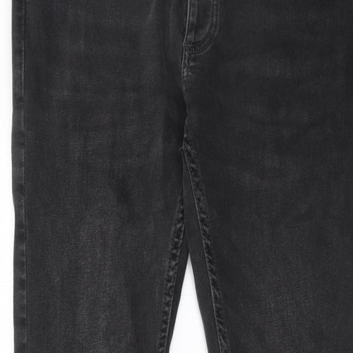 Topman Mens Black Cotton Skinny Jeans Size 32 in L32 in Regular Button