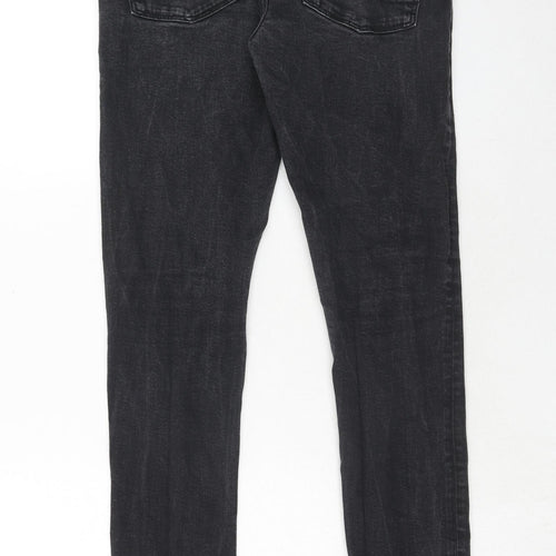 ASOS Mens Black Cotton Skinny Jeans Size 32 in L32 in Regular Zip