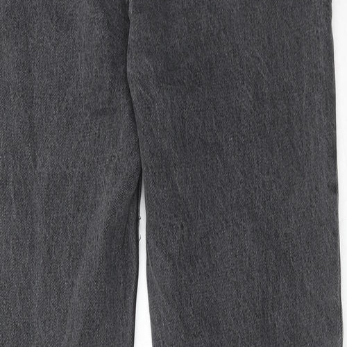 Juicy Couture Womens Grey Cotton Straight Jeans Size 29 in Regular Zip