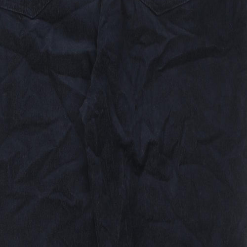 Marks and Spencer Womens Blue Camel Trousers Size 20 Regular Zip
