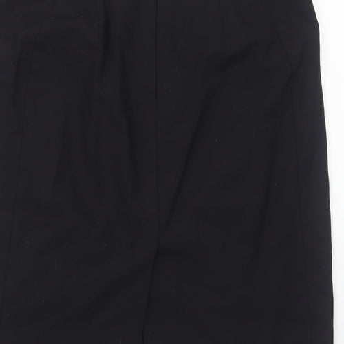 Banana Republic Womens Black Wool A-Line Skirt Size 8 Zip