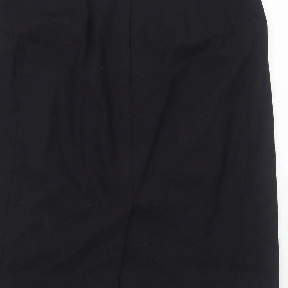 Banana Republic Womens Black Wool A-Line Skirt Size 8 Zip