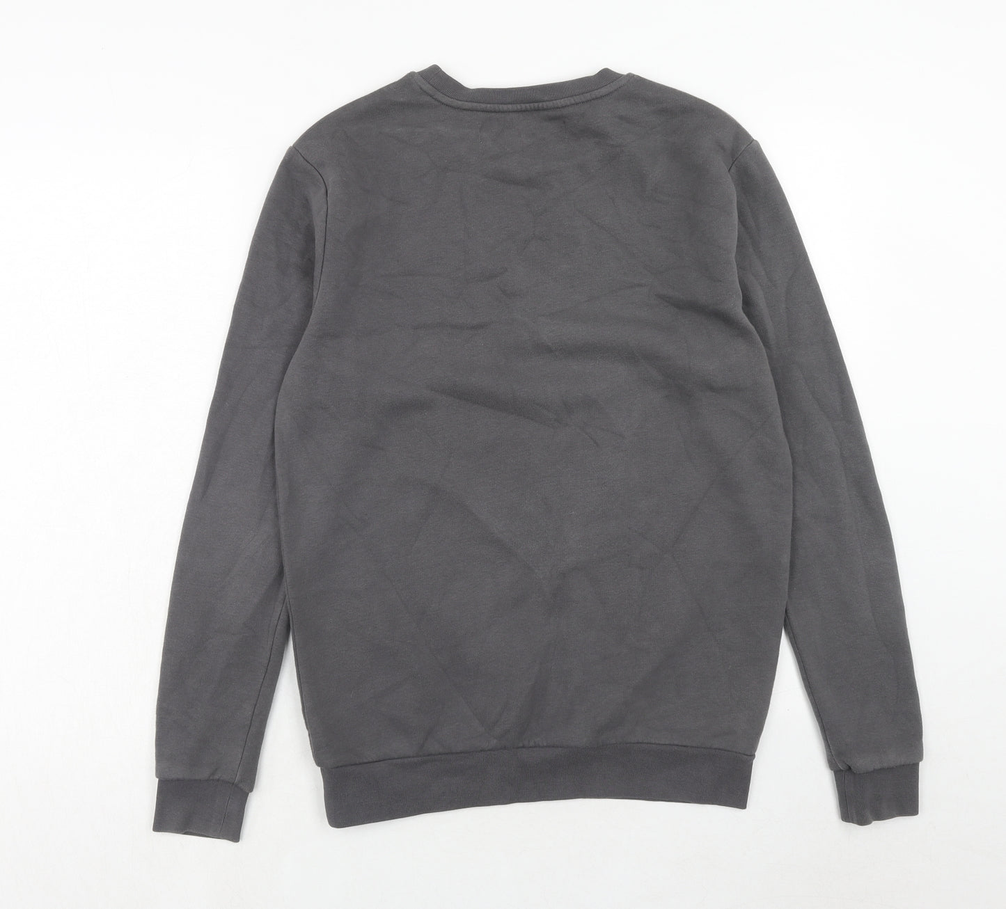 Jameson Carter Mens Grey Cotton Pullover Sweatshirt Size S