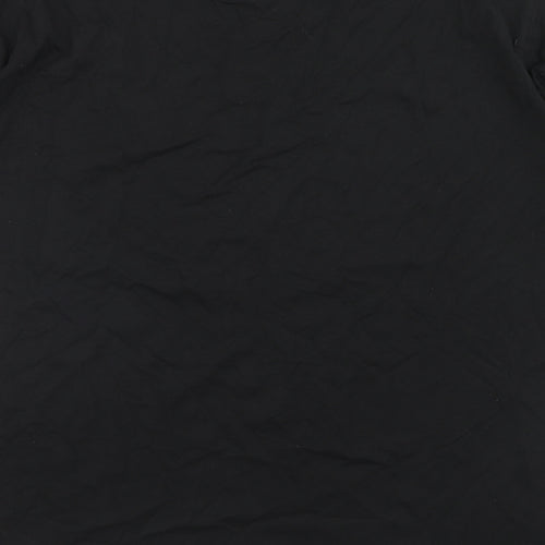 Boohoo Mens Black Cotton T-Shirt Size XL Crew Neck