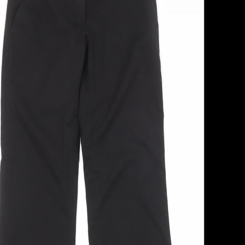 Warehouse Womens Black Polyester Trousers Size 6 Regular Zip