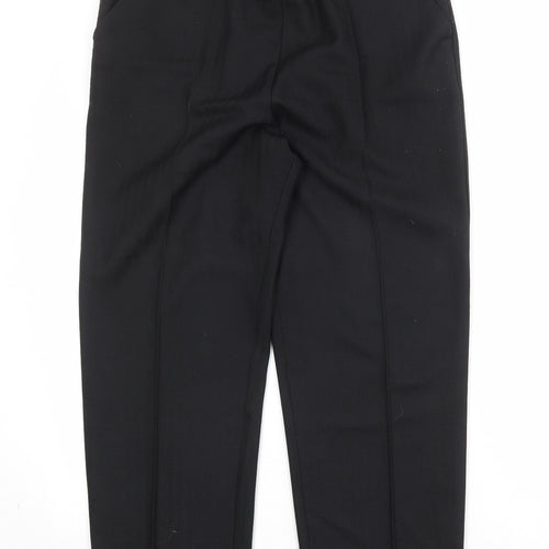 Marks and Spencer Womens Black Polyester Trousers Size 16 Regular