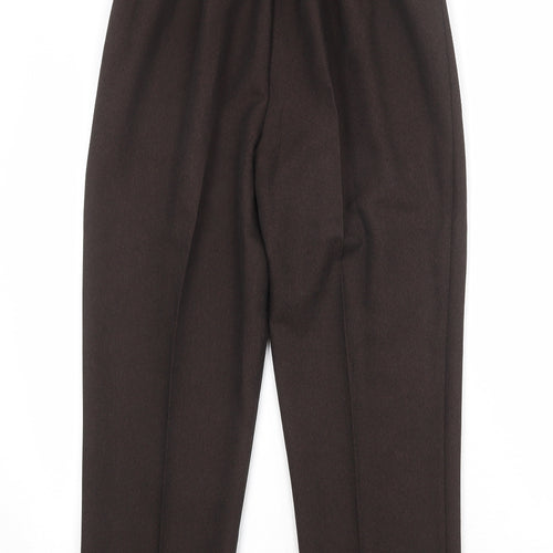 Berkertex Womens Brown Polyester Trousers Size 12 Regular