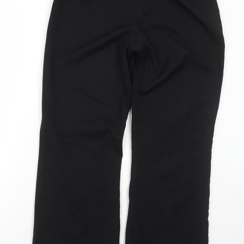 Wallis Womens Black Polyester Trousers Size 12 Regular Zip