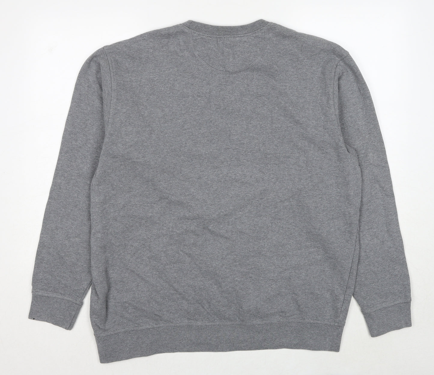 Blue Harbour Mens Grey Cotton Pullover Sweatshirt Size XL